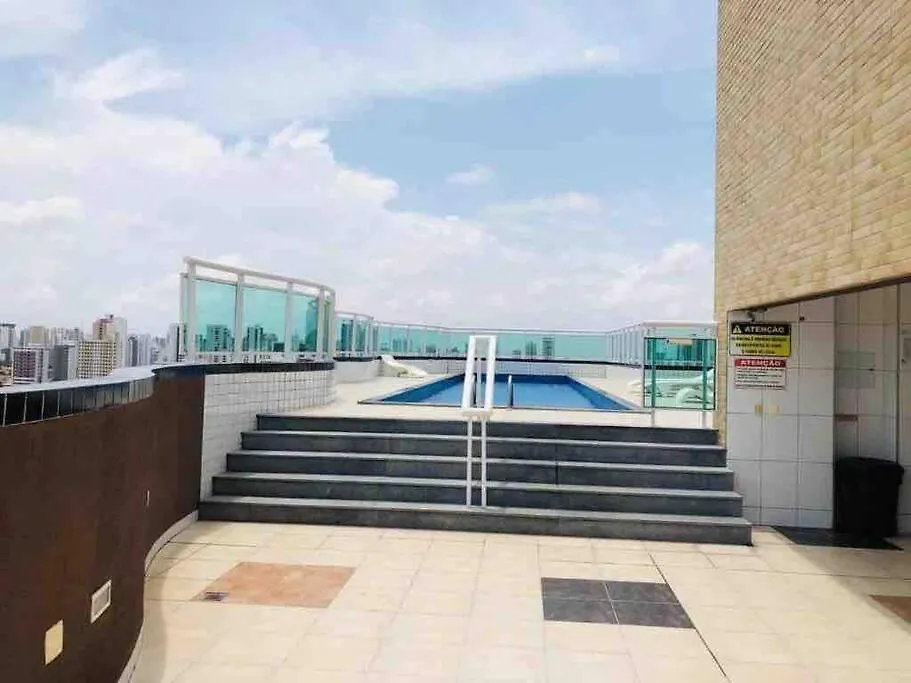 아파트 Apartamento Com Piscina No Hooftop, 48M2 - Praia Da Iracema- Fortaleza